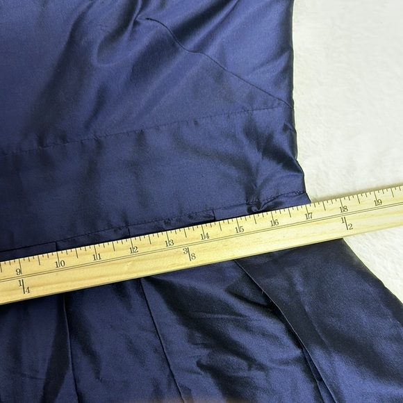 Elegant Blue Scoop Neck Sleeveless Mini Dress Formal, Bridesmaid or Evening out - Picture 7 of 13